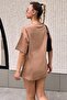 Mink Sun And Moon Printed Oversize Women's Tshirt - 4
