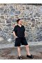 Large Size Linen Shorts and Shirt Set - 7