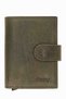 Men's Mini Wallet, Genuine Leather Mechanism Men's Wallet, Cash Coin & Card Holder Wallet - Khaki K615
