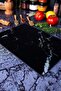 Tempered Glass Cutting Board 20*30 Black Marble – Anti-Scratch, Heat Resistant, Unbreakable, Anti-Slip