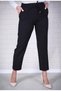 Tunnel Women’s Fabric Trousers with Elastic Waist and Pocket Detail, Carrot Fit