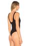 Women's Black Silk Jersey Halter Neck Bodysuit - 4