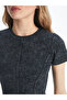Women's Crop - Crew Neck, Straight Cut - 4