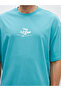 Crew Neck Short Sleeve Printed Combed Cotton Men's T-Shirt - 4