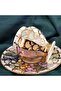 Porcelain Hand-Painted Malina Double Cup Set - 2