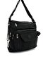 Ultra Light Both Back and Shoulder Women's Bag Black (Model: 571-5B) - 5