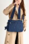 Ultra Light Waterproof Multi-Pocket Shoulder Bag Navy (Model: 571-5F) - 2