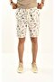 Linen Shorts - Brown Patterned - 2