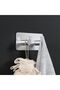 Towel Rack, Stainless Steel Robe & Washcloth Rack - Self-Adhesive Towel Holder - 4