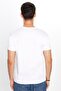 White Crew Neck T-Shirt - 100% Cotton, Soft Texture, Printed Slim Fit - 5