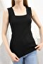 Corded Square Collar Black Women's Athlete - Thick Strap Basic Model - 3
