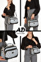 Patterned Women's Bag - Crossbody, Hand and Shoulder Carrying - 2