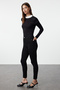 Non-Fading Black High Waist Stretchy Skinny Twoss19Lr0279 - 2