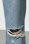 Blue Ripped Detail High Waist Flare Jeans TWOSS22JE0440 - 3