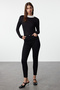 Non-Fading Black High Waist Stretchy Skinny Twoss19Lr0279