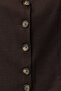 Brown Regular Crop/Short Woven Vest Twoss22Ye0046 - 3