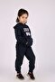 BLACK PINK PRINTED HOODED, Kangaroo Pocket, TO GIRL'S Tracksuit SET - 5