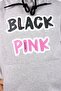 BLACK PINK PRINTED HOODED, Kangaroo Pocket, TO GIRL'S Tracksuit SET - 6