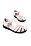 Verlay Light Sole Women's Genuine Leather Cage Detailed Velcro Sandals 3332