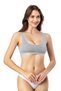 Padded Cotton 3-Piece White, Black, Gray Half Tank Tops (M= 70-75, L= 80-85, Xl= 90-95, 2XL=100-105) - 6
