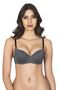 Belvü Micro Melanj Padded Jumpsuit Bra-1135-Anthracite