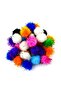80 Pack Mixed Glitter Pompoms - 10-20-30 mm (BUBU-HS0026) - 3
