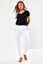 White Slim Fit Pants That Show Off the Fit and Are Highly Stretchy for Women - 7