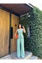 Women's Buttoned Vest Palazzo Trousers Square Collar Linen Set