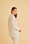 Raxy Pocketed and Ribbed Linen Stone Shirt and Trousers Set - 5