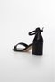 Thick Short Heeled Single Strap Women's Shoes - 2