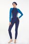 3 Different Ways to Wear Stretch Fabric Fully Covered Hijab Swimsuit Karmen 4534 Dark Navy Blue - 4