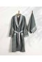 Limira 2-Piece Set Green Cotton 1 Bathrobe SM 1 Bridal Towel 50x90 2230