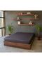 Double Size Plain Dyed Fitted Sheet 100% Cotton Satin - 2