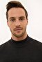 Men's Anthracite Melange Slim Fit Half Turtleneck Basic Knitwear Sweater 50227091-Vr081 - 2