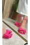 Fuchsia Daily Evening Dress - Thin Heel, Blunt Toe and Ankle Tied Serrated Sole 7065 - 7
