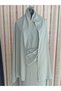 Medina Silk Embroidered Tie-Up Prayer Dress+Shawl, Silk Morning Gowns, Dowry Prayer Dress - 5