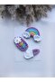 Purple 3- Snap Button Hair Clip Set - 2
