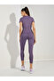 Stitch Detail Short Sleeves Top & Leggings Set - 5