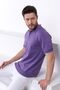 Petunia Polo Collar Solid Color 100% Cotton Men's Knitwear T-Shirt