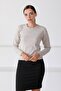 Women's Beige Round Neck Knitwear Sweater - 4