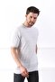 White Crew Neck 100% Cotton Men's Knitwear T-shirt - 4
