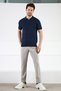 A.laci Zippered Polo Collar 100% Cotton Men's Knitwear T-shirt - 4