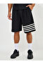 Oversized Stretch Pique Knit T-Shirt & Striped Shorts Set - 5