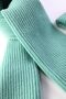 Women's Mint Green Lift Merino Wool Scarf Beanie Set - 6