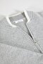 Men's Knitwear Cardigan - A.grey, Bomber Collar, Cashmere - 8