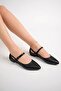 Women's Summer Comfortable Pointed Toe Ballet Shoes Freemax.2024.052 Black