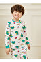 Textured Graphic Print T-Shirt & Pyjama Set - 2