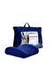 Visco Orthopedic Waist Rest Cushion 38X33X12 Cm, Navy Blue
