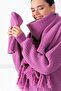 Women's Lilac Merino Wool Scarf Beret Set