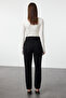 Black High Waist Mom Jeans TWOSS20JE0108 - 5